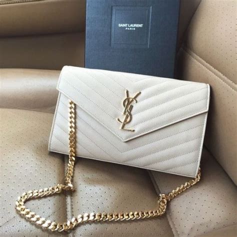 ysl white and silver bag|yves saint laurent white bag.